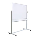 TABLA ALBA ( WHITEBOARD ) ROTATIVA OPTIMA, pe stand mobil, 90 x 120 cm*