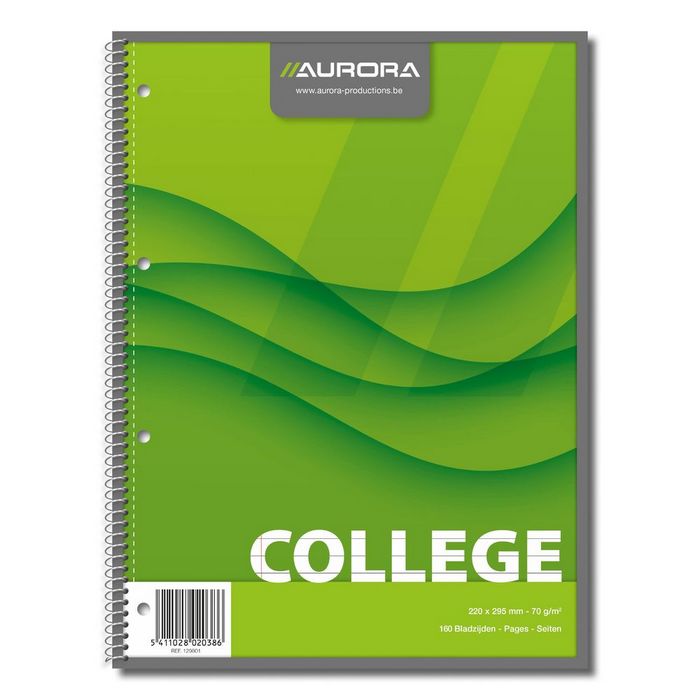 CAIET A4 80 file, spirala, AURORA College, PROMO BackToSchool*