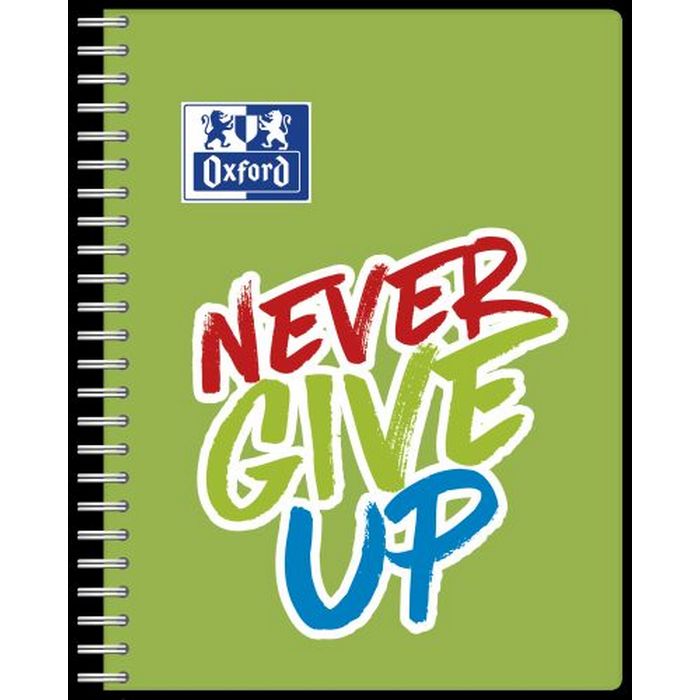 CAIET A5, 80 file, spirala Oxford Never Give Up AR