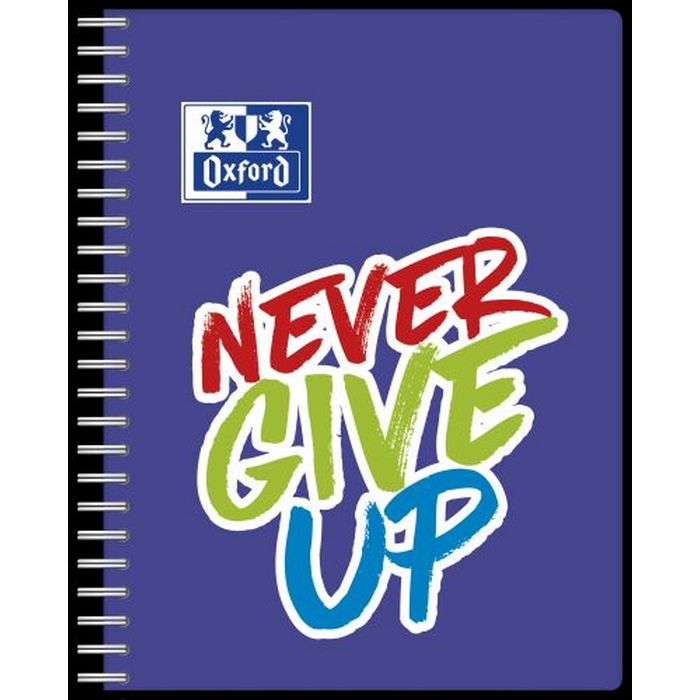 CAIET A5, 80 file, spirala Oxford Never Give Up AR