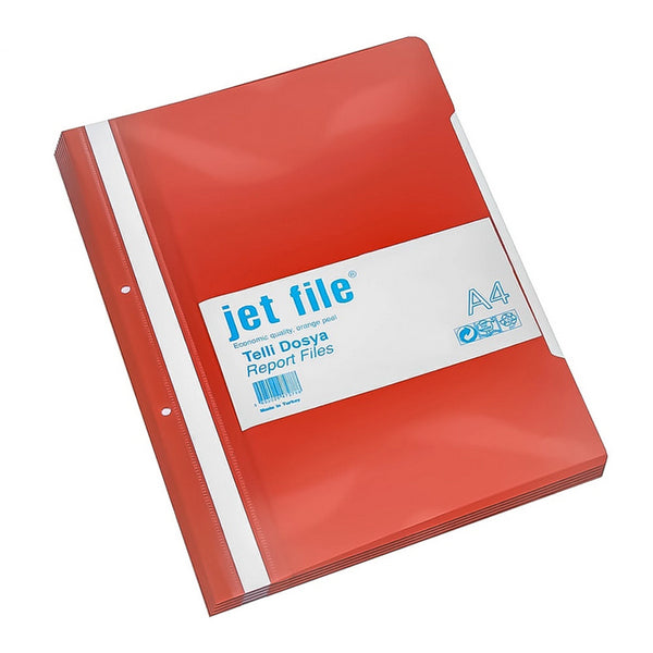 *DOSAR PLASTIC JETFILE, cu 2 perforatii, ROSU*, lichidare de stoc