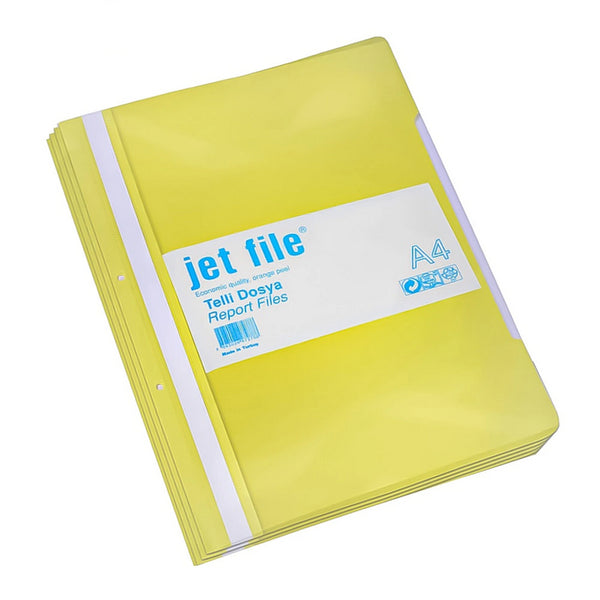 *DOSAR PLASTIC JETFILE, cu 2 perforatii, GALBEN*, lichidare de stoc