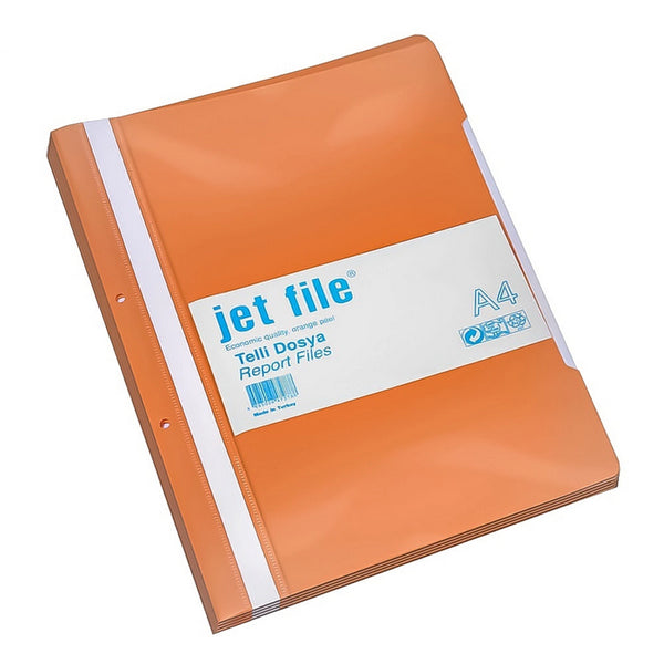 *DOSAR PLASTIC JETFILE, cu 2 perforatii, PORTOCALIU*, lichidare de stoc
