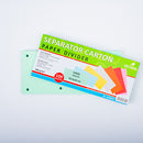 SEPARATOR CARTON, 105 x 240 mm, ECADA / UMIX, set 100 buc