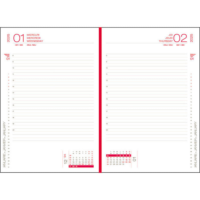 AGENDA A5, ZILNICA, DATATA 2025, EGO CAPRI