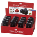 ASCUTITOARE PLASTIC DUBLA cu CONTAINER FABER-CASTELL SLEEVE FC18270