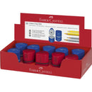 ASCUTITOARE PLASTIC TRIPLA cu CONTAINER FABER CASTELL GRIP 2001