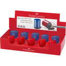 ASCUTITOARE PLASTIC SIMPLA cu CONTAINER FABER-CASTELL GRIP 2001 MINI, GRI FC183700/710
