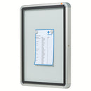 AVIZIER MAGNETIC NOBO, CARCASA pt. EXTERIOR METALICA, 4 x A4, 53,2 x 69,2 cm*