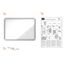 AVIZIER MAGNETIC NOBO, CARCASA pt. INTERIOR METALICA, 9 x A4, 75,2 x 100 cm*