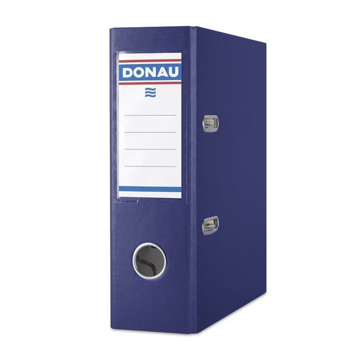 *BIBLIORAFT PLASTIFIAT A5 DONAU cotor 7,5 cm, BLEUMARIN, lichidare de stoc