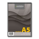 BLOC NOTES A5 AURORA BUREAU, 80 file, brosat, DR, hartie GALBENA