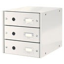 CABINET A4 LEITZ WOW Click & Store, 3 sertare, 28,6x28,2x35,8 cm