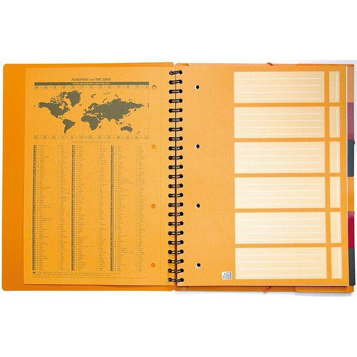 CAIET A4 80 file, spirala, OXFORD Organiserbook