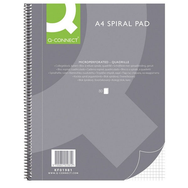 CAIET A4, 80 file, spirala, Q-Connect, PROMO BackToSchool*