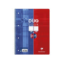 CAIET A4+ Duo, reversibil, cu spira, 80 file, Clairefontaine, AR+DR