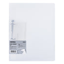 CAIET MECANIC DELI A4 2 inele, diam 1,5cm, cotor 2,0cm, coperti flexibile, ALB TRANSLUCID