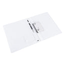 CAIET MECANIC DELI A4 2 inele, diam 1,5cm, cotor 2,0cm, coperti flexibile, ALB TRANSLUCID