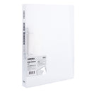 CAIET MECANIC DELI A4 2 inele, diam 1,5cm, cotor 2,0cm, coperti flexibile, ALB TRANSLUCID
