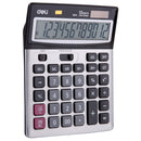 CALCULATOR DE BIROU METALIC DELI 1654, 12 digiti