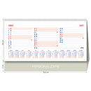 CALENDAR BIROU EGO, 12 FILE, TRIPTIC*