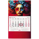 CALENDAR PERETE EGO, 12 FILE, ALBASTRU, TRIPTIC*