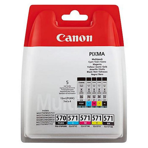 CANON INK CLI571MULTI - BLACK 398 pagini, C, M, Y 3x345pagini*