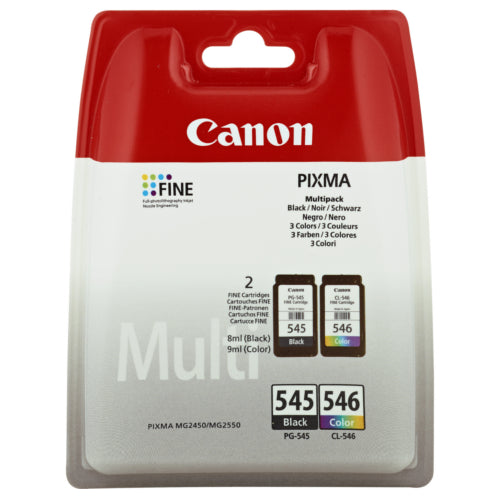 CANON INK PG545MULTI BLACK 180pagini, COLOR 180pagini*