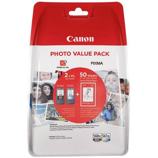 CANON INK PG560XLPVP SET - BLACK 400pagini, COLOR 300pagini*