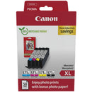 CANON INK CLI571XL-K4P, SET 4 CARTUSE XL, BLACK, CYAN, MAGENTA, YELLOW + HARTIE FOTO*