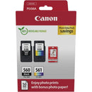 CANON INK PG560K2P SET 2 CARTUSE, BLACK, COLOR + HARTIE FOTO*
