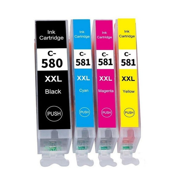 CANON INK PGI580PGBKK5 SET 5 CARTUSE 1 x PGI 580BK XXL BLACK 25.7 ml.,
1 x CLI 581BK XXL BLACK PHOTO 11.7 ml.,1 x CLI 581C XXL CYAN 11.7 ml.,
1 x CLI 581M XXL MAGENTA 11.7 ml.,1 x CLI 581Y XXL YELLOW 11.7 ml*