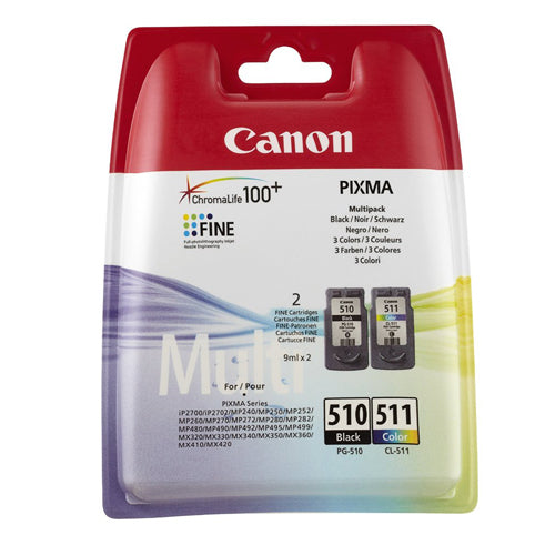 CANON INK PG510MULTI - BLACK 220pagini B, COLOR 244pagini*