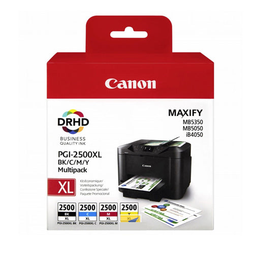 CANON INK PGI2500XLMULTI - BLACK 2500pagini, CYAN 1755pagini, MAGENTA 1295pagini, YELLOW 1520pagini*