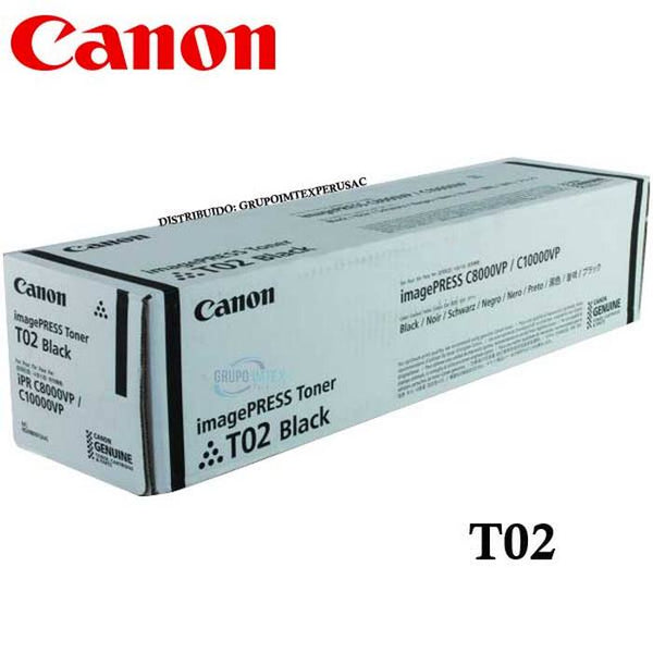 CANON TONER  T02BK BLACK - 44000pagini*