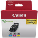 CANON INK CLI526-K3 COLOR SET 3 CARTUSE C + M + Y - 3 x 9ml*