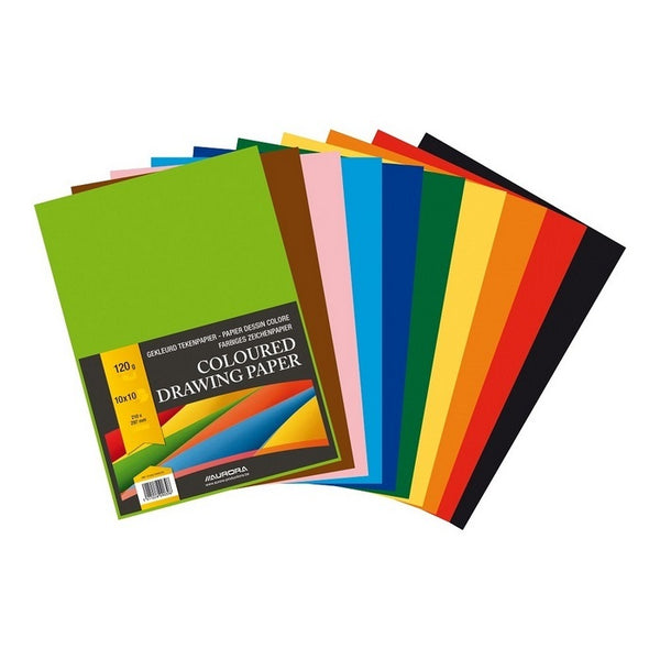 CARTON COLOR A4, 120gr, AURORA Raphael, MIX 10 culori INTENSE, 100 coli/top*, PROMO BackToSchool*