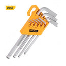 CHEI IMBUS CAP SFERIC DELI, 1,5-10 mm, set 9 bucati*