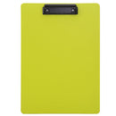CLIPBOARD SIMPLU A4, din CARTON PLASTIFIAT, DELI CULORI NEON