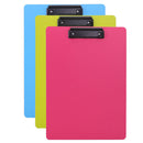 CLIPBOARD SIMPLU A4, din CARTON PLASTIFIAT, DELI CULORI NEON