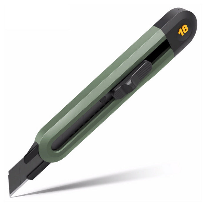 CUTTER MARE METALIC cu SINA, DELI 4018, LAMA de 18 mm