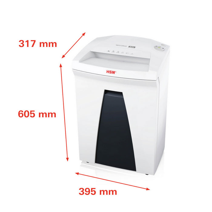 DISTRUGATOR DOCUMENTE HSM Securio B24, 19-21 coli, fasie 3.9 mm, nivel securitate 2*