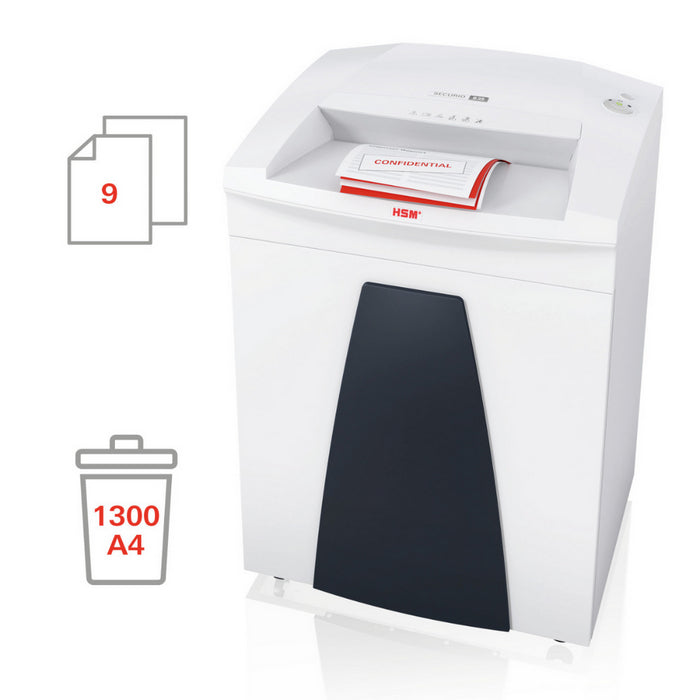 DISTRUGATOR DOCUMENTE HSM Securio B35, 9 coli, cross cut 0.78 x 1 mm, nivel securitate 6*