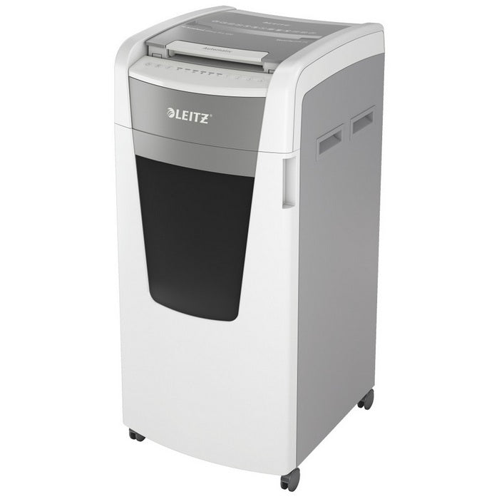 DISTRUGATOR DOCUMENTE automat LEITZ IQ Office, P4, cross-cut (confeti) 4 x 36 mm, alb-gri, 600 coli*