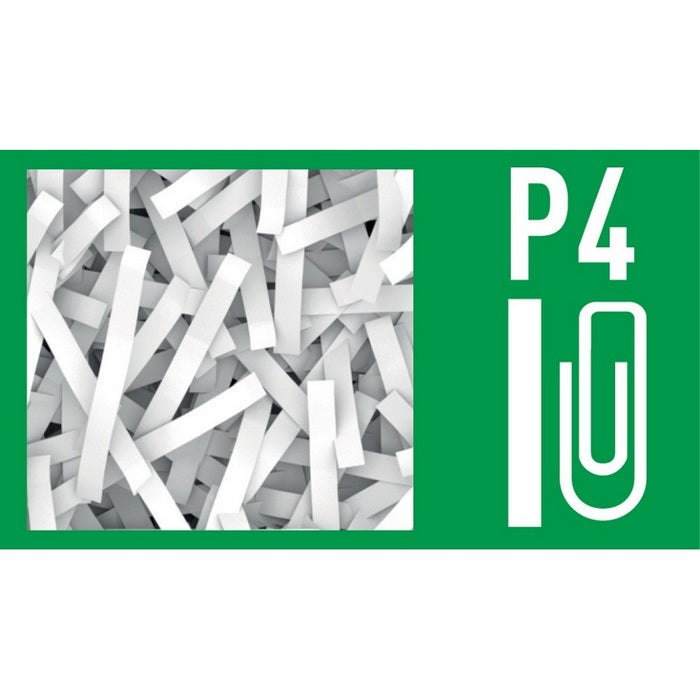 DISTRUGATOR DOCUMENTE automat LEITZ IQ Office, P4, cross-cut (confeti) 4 x 36 mm, alb-gri, 600 coli*