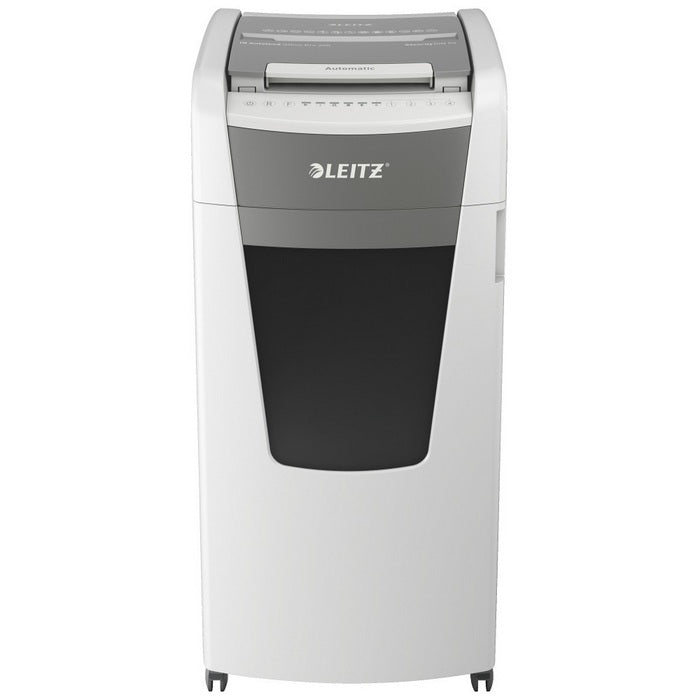 DISTRUGATOR DOCUMENTE automat LEITZ IQ Office, P4, cross-cut (confeti) 4 x 36 mm, alb-gri, 600 coli*