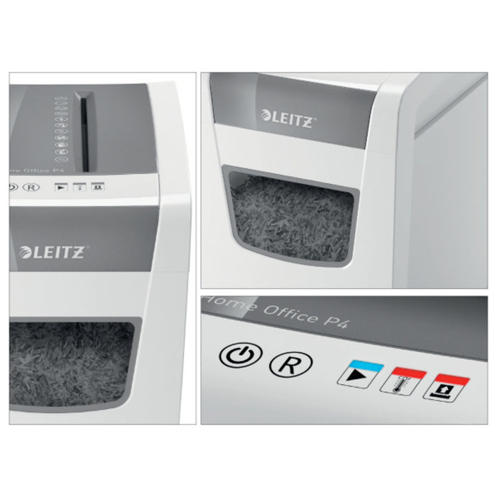 DISTRUGATOR DOCUMENTE manual LEITZ IQ Home Office Slim, P4, cross-cut (confeti) 4 x 28 mm, alb, 10 coli*