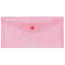 MAPA PLASTIC DL (110 × 220 mm) DONAU, INCHIDERE cu CAPSA, CULORI TRANSPARENTE, set 10 buc