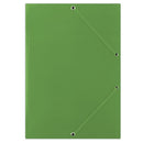 ** MAPA CARTON PLASTIFIAT, cu ELASTIC, A4, DONAU, 400 gr, VERDE, lichidare de stoc