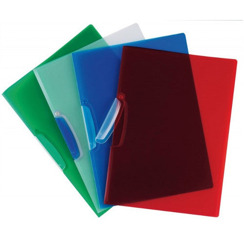 DOSAR CU CLEMA PIVOTANTA Q-Connect, CULORI TRANSPARENTE